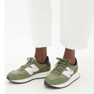 New Balance 237 Ripstop And Suede Trainers Womens Green
